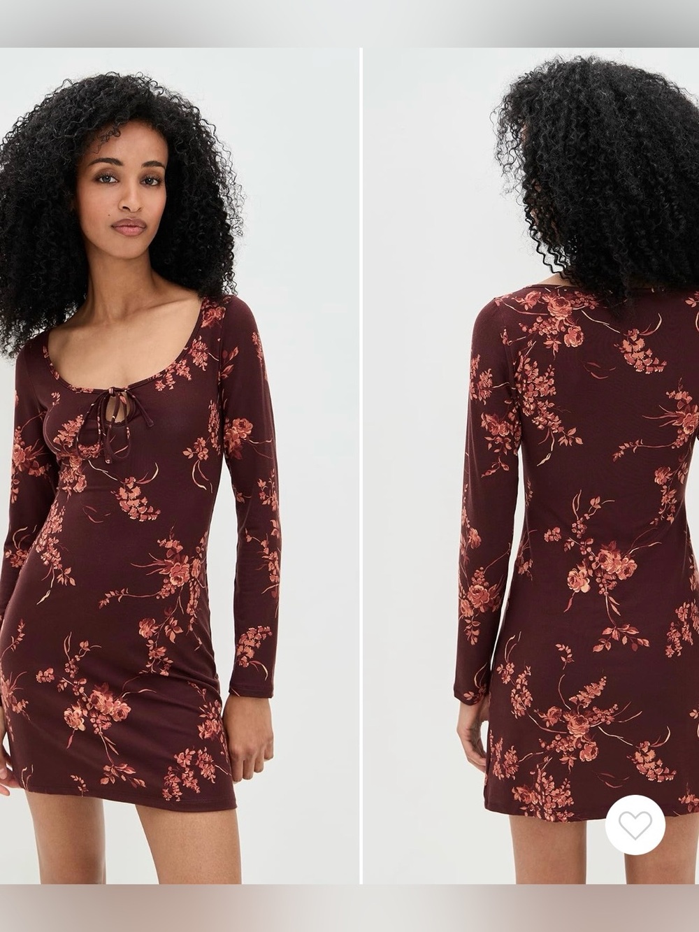 Reformation Burgundy Knit Mini Dress, size XS